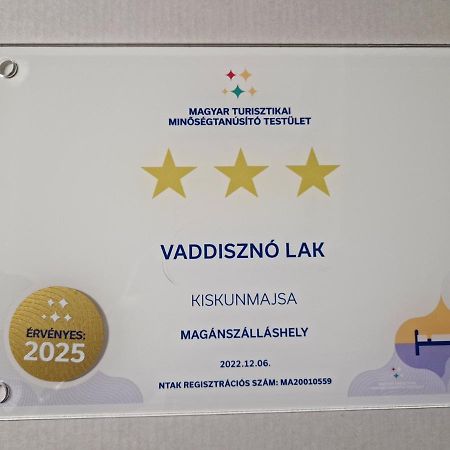 Vaddinszo Lak Villa Kiskunmajsa Exterior foto